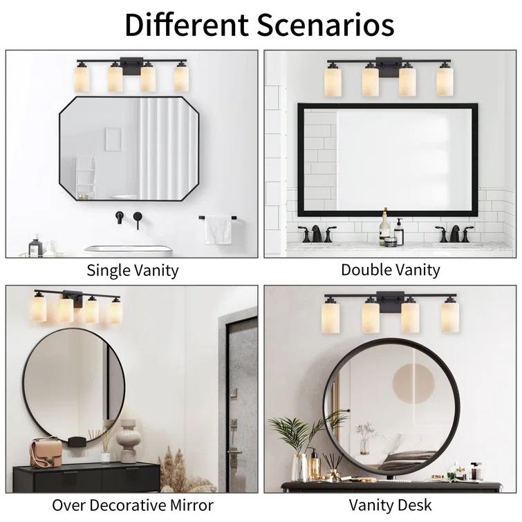 Kawoti Vanity Light With Frosted White Glass
