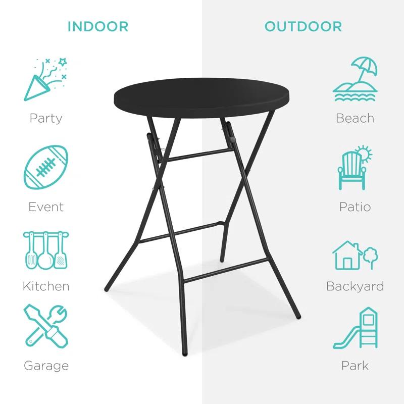 Best Choice Products 30'' Round Portable Folding Table
