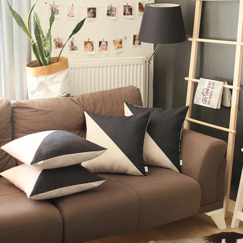 Mike&Co. New York Reversible Pillow Cover (Set of 4)