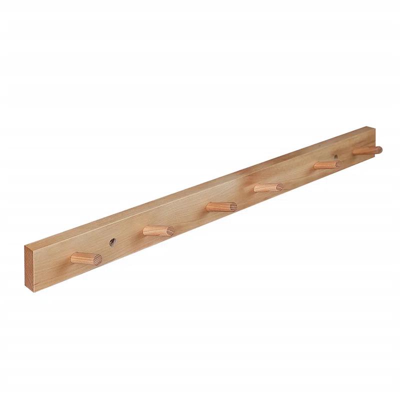 Solid Wood Wall Wall Mounted Coat Rack