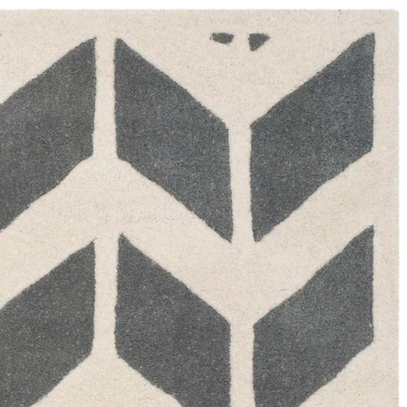 DASTINGO Chatham Hand Tufted Wool Chevron Rug