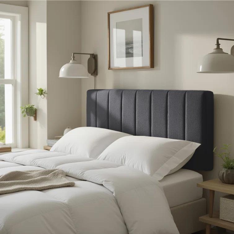 Wade Logan® Chastelyne Upholstered Easy Assemble Wall Mounted Headboard