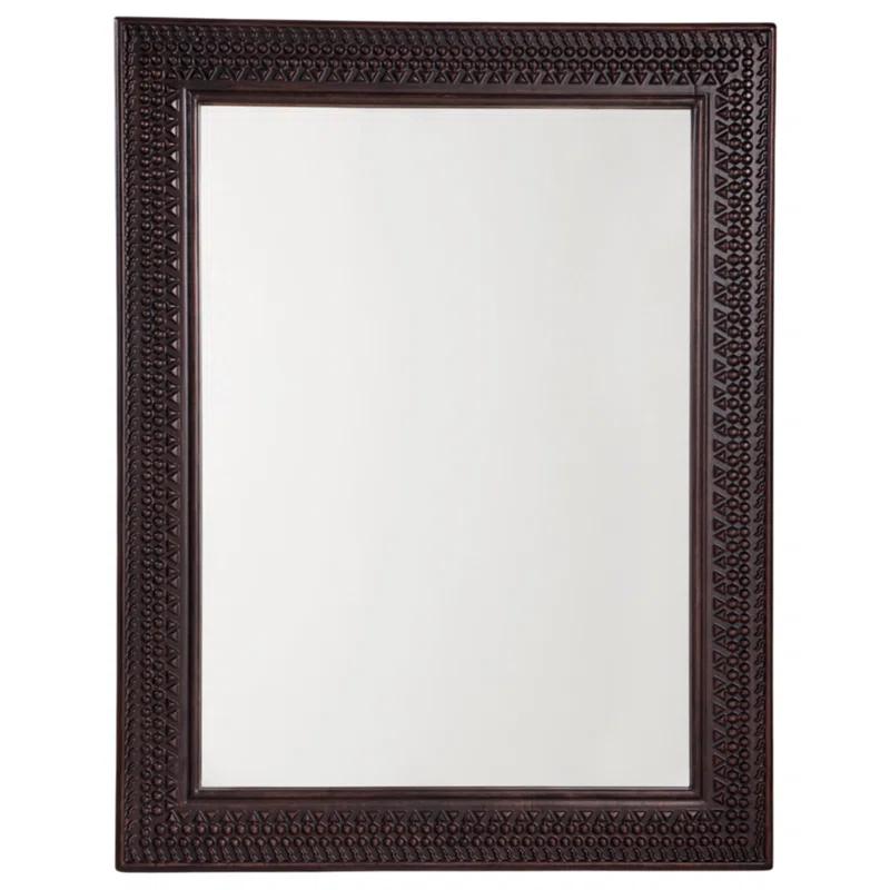 Ebern Designs Solid Wood Flat Mirror
