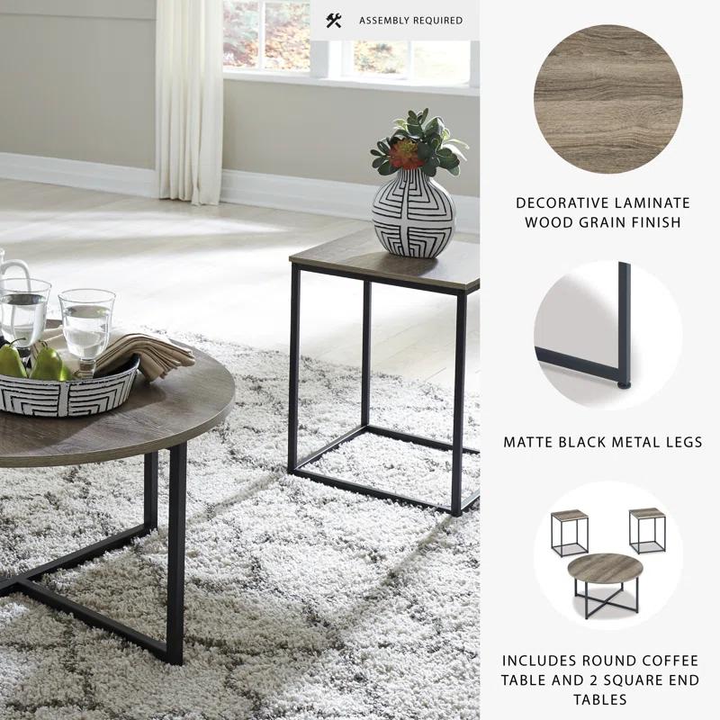 Williston Forge Kleinschmidt 3 - Piece Living Room Table Set