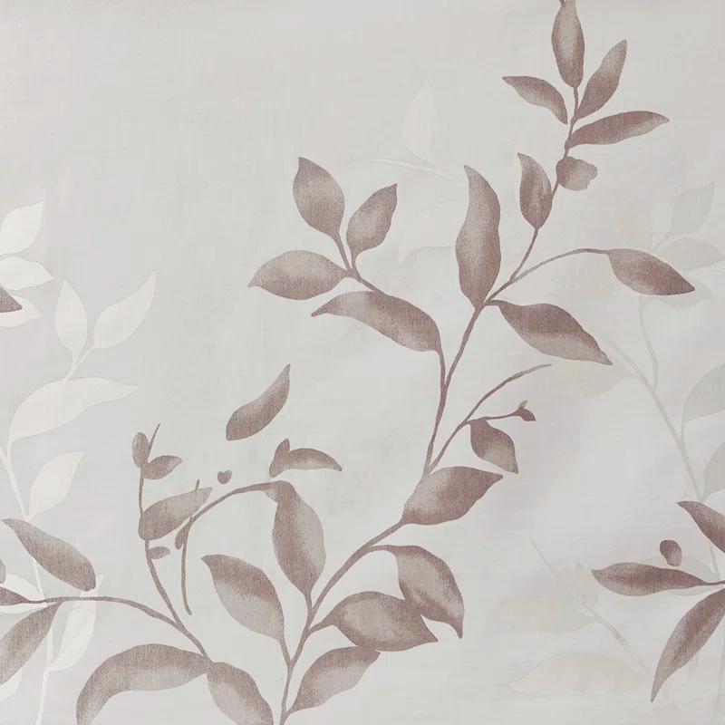 Madison Park Cecily Floral Printed Burnout Sheer Grommet Single Curtain Panel