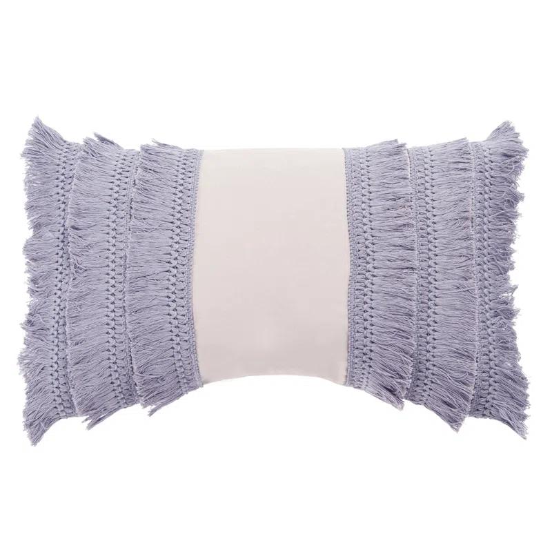 Safavieh Grema Fringed Cotton Reversible Throw Pillow