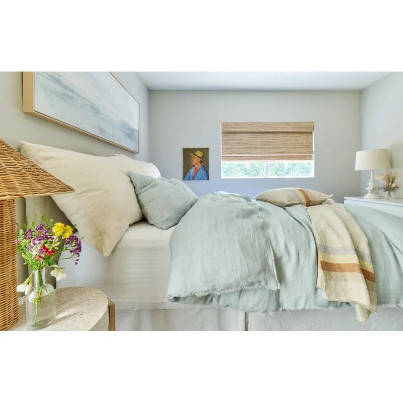 Logan Linen Sham by Pom Pom at Home - Navy / Standard