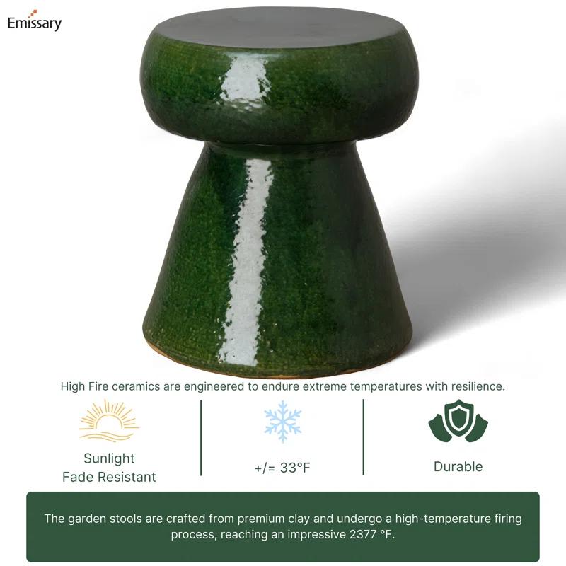 Lianette Ceramic Accent Stool