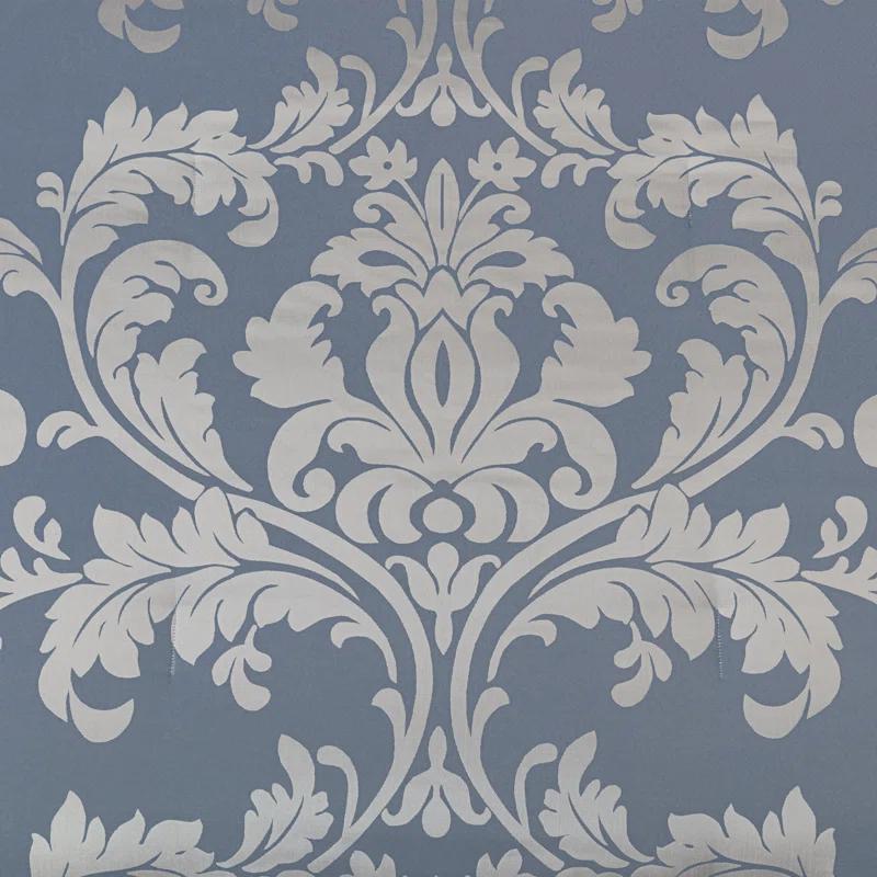 Chezmoi Collection Royale Jacquard Floral 7 Piece Comforter Set