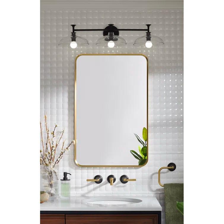 Tone 3 Light Indoor Bathroom Vanity Light Fixture, UL Listed