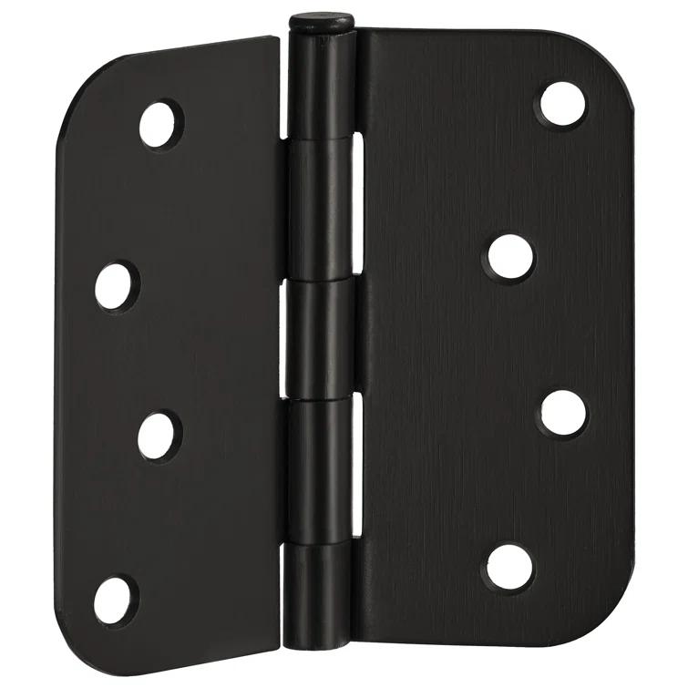 Design House Door Hinge 4-Inch, 5/8-inch Radius, 3-Pack (Set of 3)