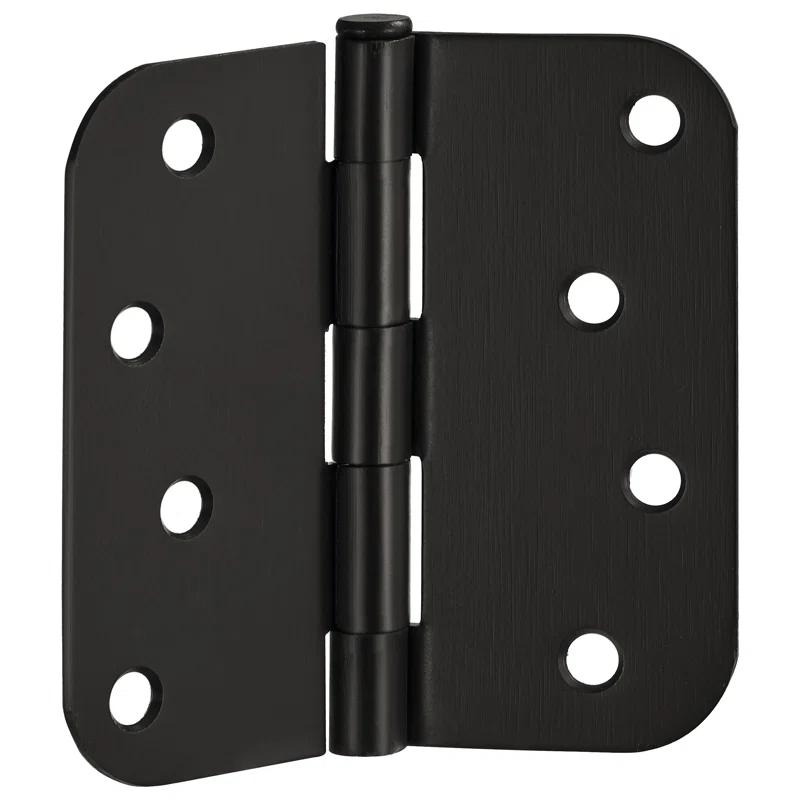 Design House Door Hinge 4-Inch, 5/8-inch Radius, 3-Pack (Set of 3)