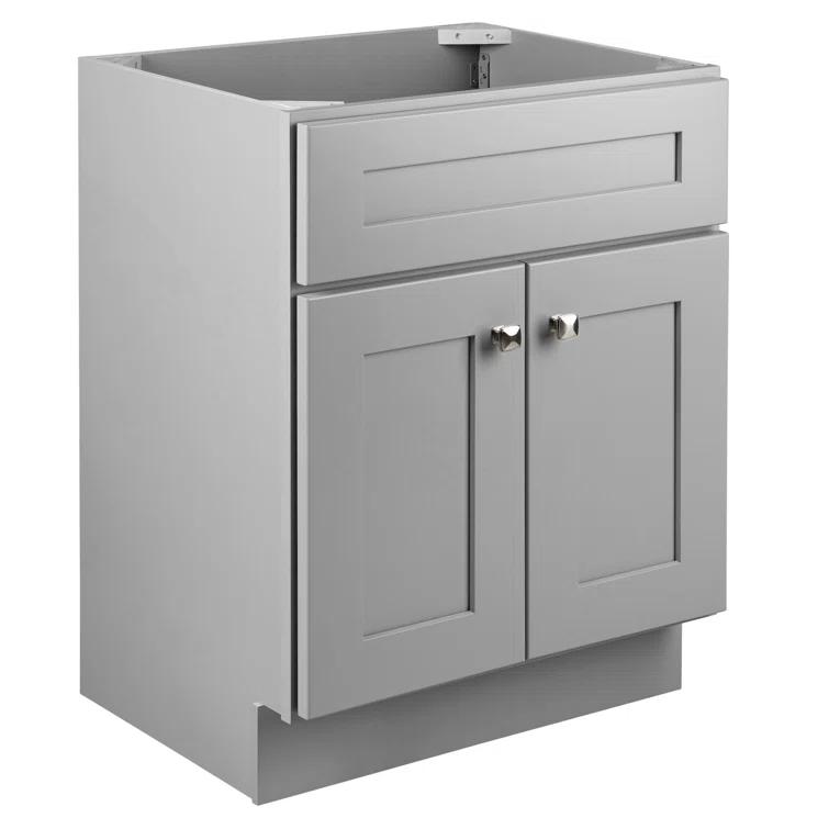 Design House Brookings 24 Inch Bathroom Vanity, Ready to Assemble, Solid Wood, Sherwin Williams – Design House, 587063