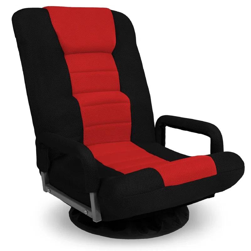 Trule Trule Reclining Swiveling Rocker Game Chair with Footrest