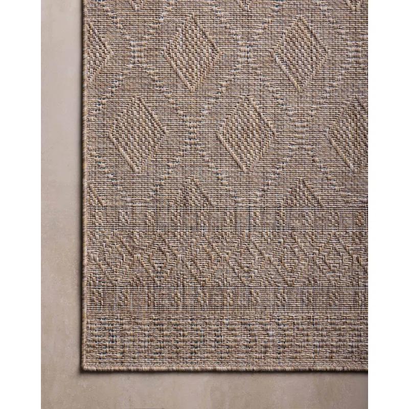 Topanga II Indoor / Outdoor Rug by Amber Lewis x Loloi - Natural and Mist / 3'11" x 5'11"