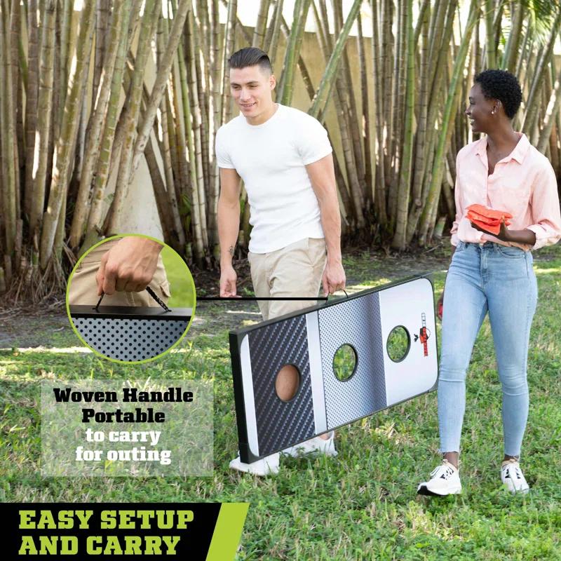 Backyard Hero Backyard Hero 48" Tailgate Combo Bean Bag Toss and Washer Toss Games
