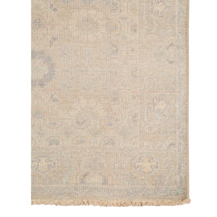 Luxor Elegance Gray 9' x 12' Hand-Knotted Wool-Viscose Blend Rug