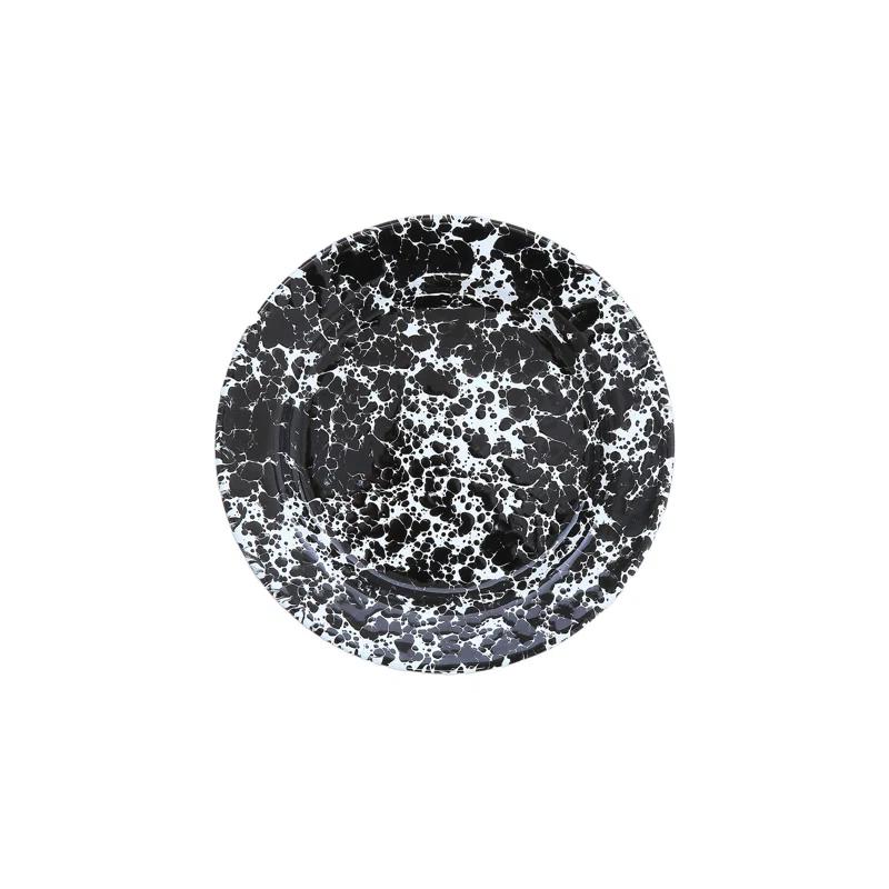 Crow Canyon Home Crow Canyon Enamelware Splatter Flat Salad Plates (Set of 4)