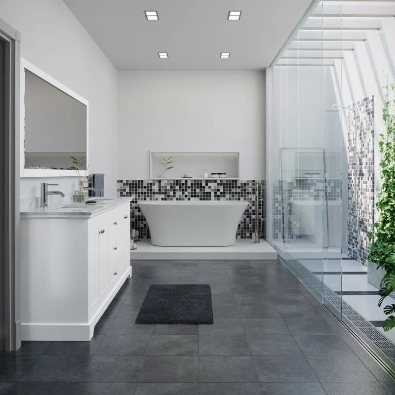 Avery 72'' Double Bathroom Vanity with Stone Top