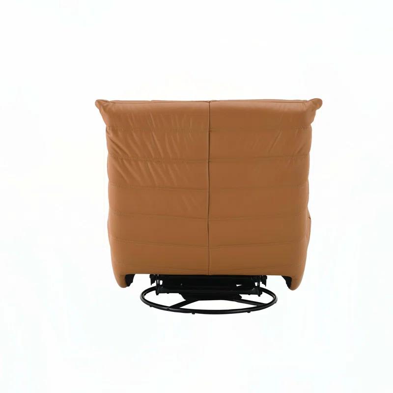 Hokku Designs Chenille Glider Recliner with Swivel