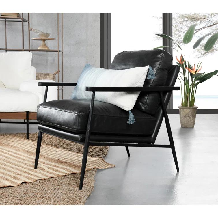 Arnold Genuine Leather Armchair