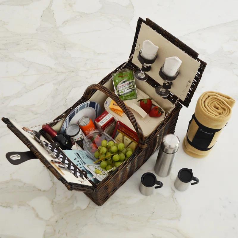 Picnic at Ascot Surrey Wicker Picnic Basket