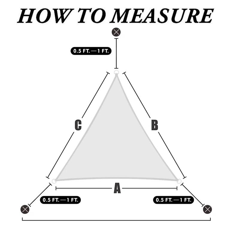 ColourTree Royal Shade Triangle 200 GSM Sun Shade Sail