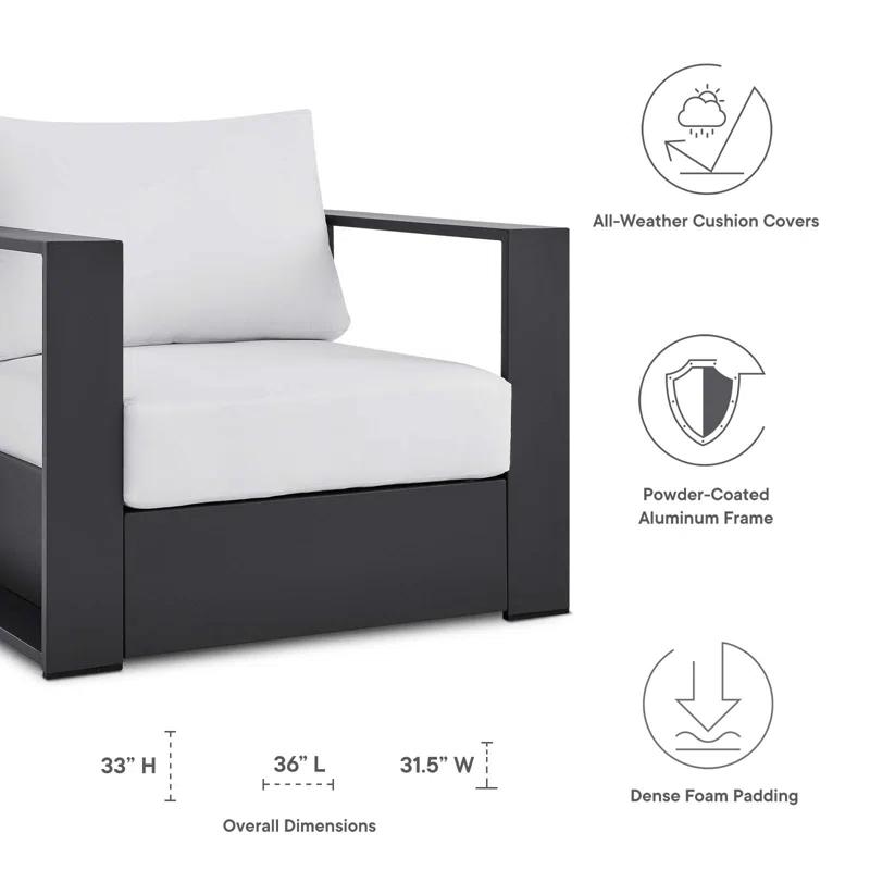 Modway Modway Tahoe Outdoor Patio Powder-Coated Aluminum Armchair
