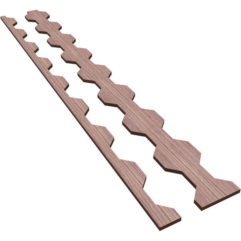 Ekena Millwork Pontiac Adjustable Wood Decorative Slat Wall Panel Kit