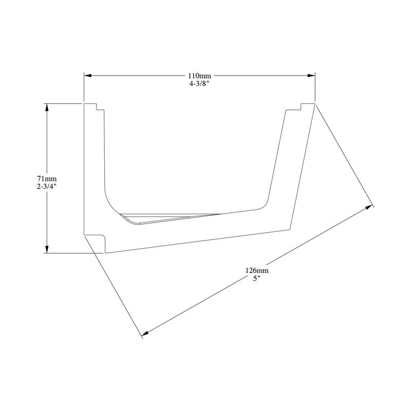 4-3/8 in x 2-3/4 in x 78-3/4 in Primed White Plain Polyurethane Crown Moulding