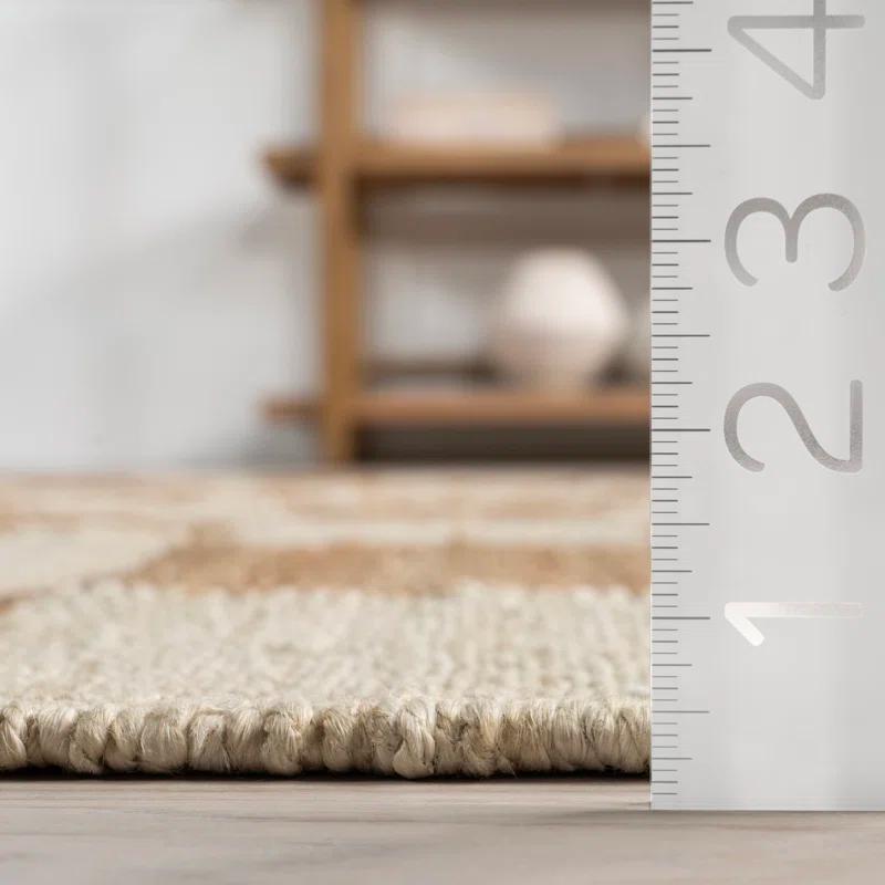 Hokku Designs Izara Checkered Jute Area Rug