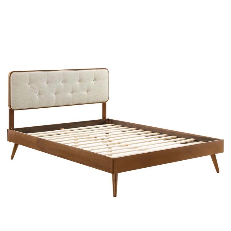Modway Bridgette Wood Platform Bed with Splayed Legs