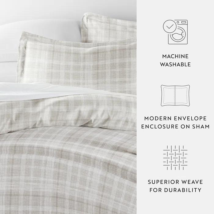 Becky Cameron Becky Cameron Plaid Duvet Cover Set