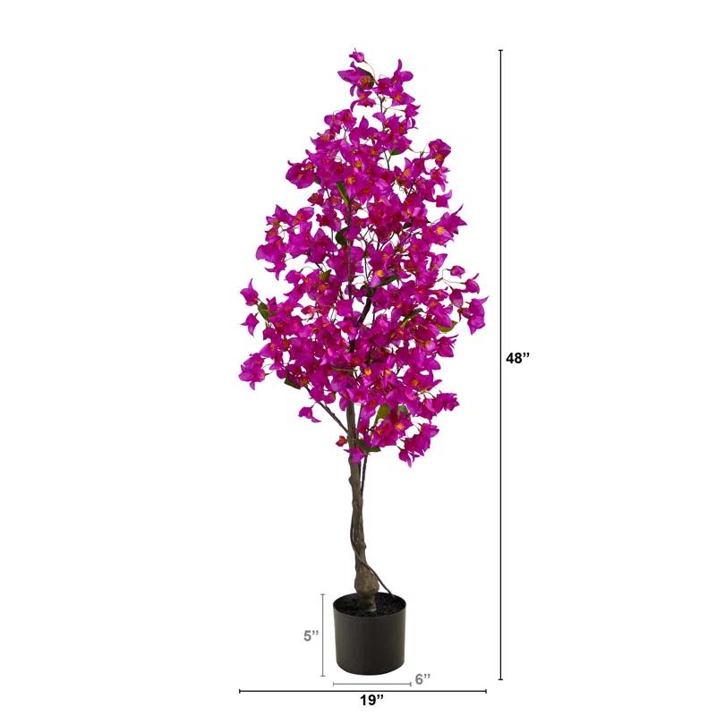 Primrue Faux Flowering Tree in Planter