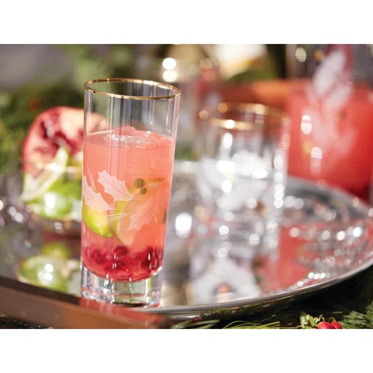Lenox Holiday Gold 4-Piece Glassware Set