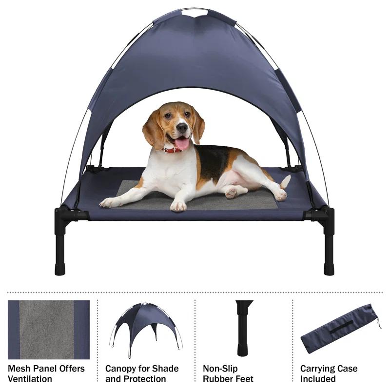 Petmaker PETMAKER 30x24 Elevated Dog Bed with Canopy