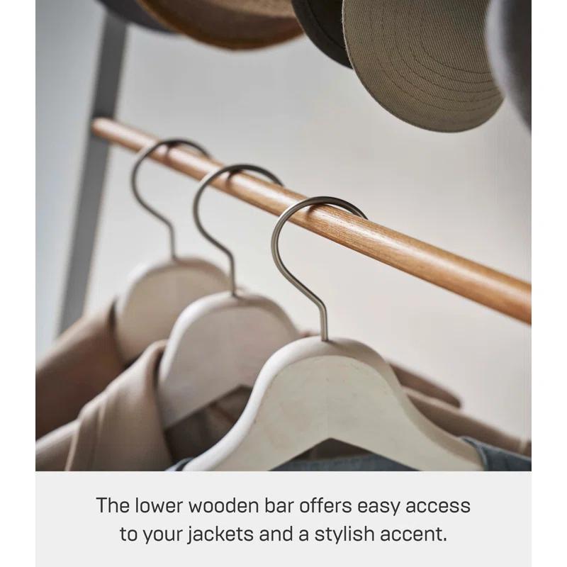 Yamazaki Home Steel 8 - Hook Freestanding Coat Rack