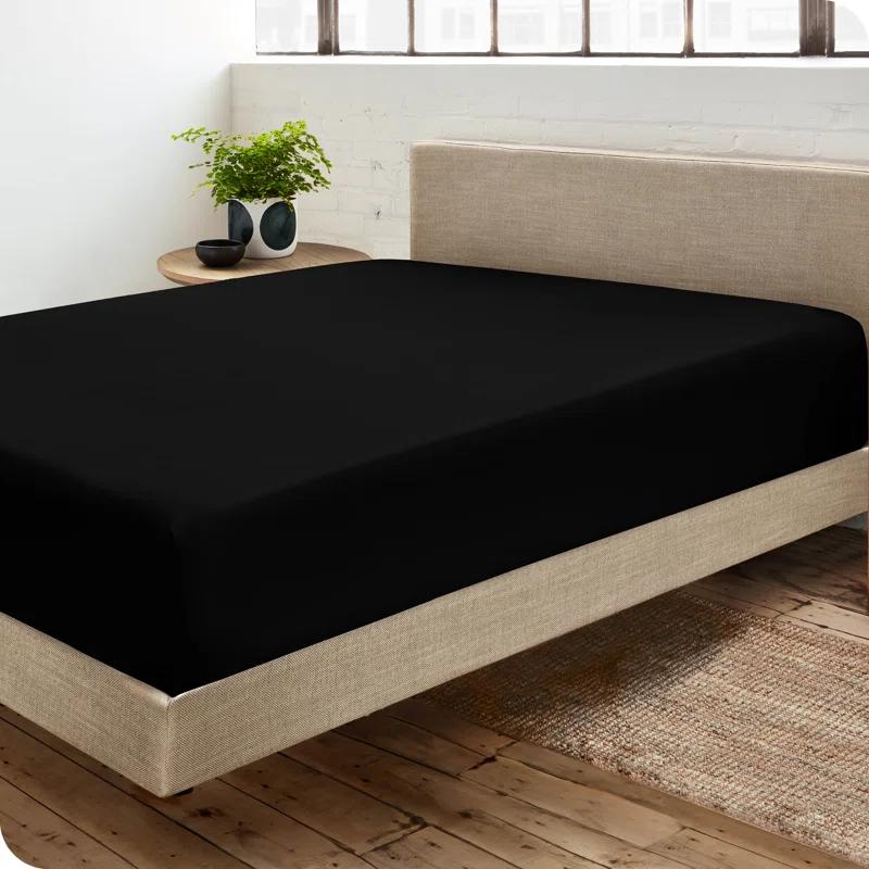 Bare Home Microfiber Fitted Sheet