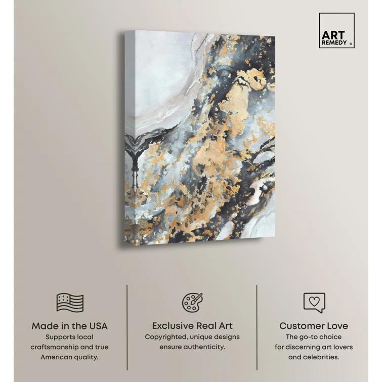 Art Remedy Creative Gold Boho Neutral Abstract Wall Art by Art Remedy