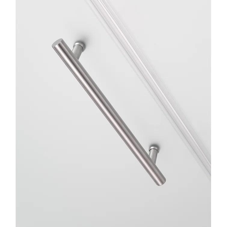 Aston Belmore 35 x 72 Hinged Frameless Shower Door SDR965F-SS-3529-10