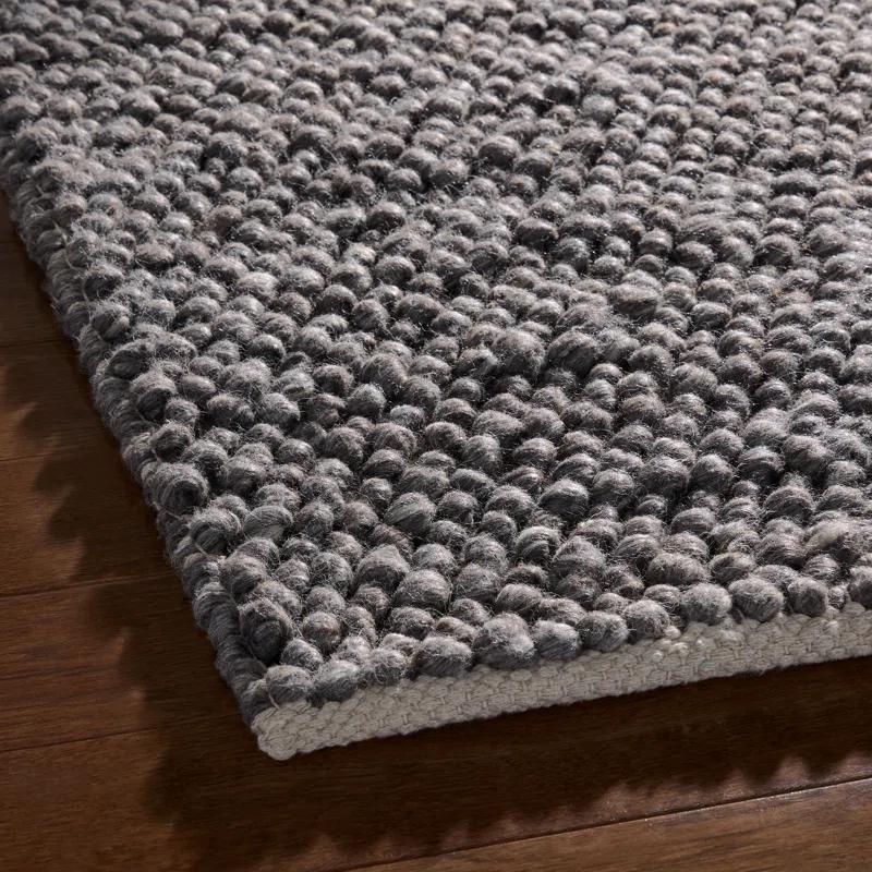 Town & Country Terra Olea Bubble Texture Handcrafted Area Rug Grey