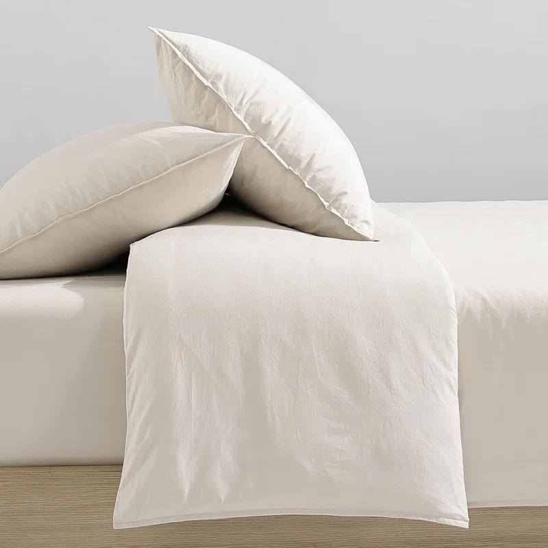 Calvin Klein Calvin Klein Washed Percale Cotton Solid Comforter Set