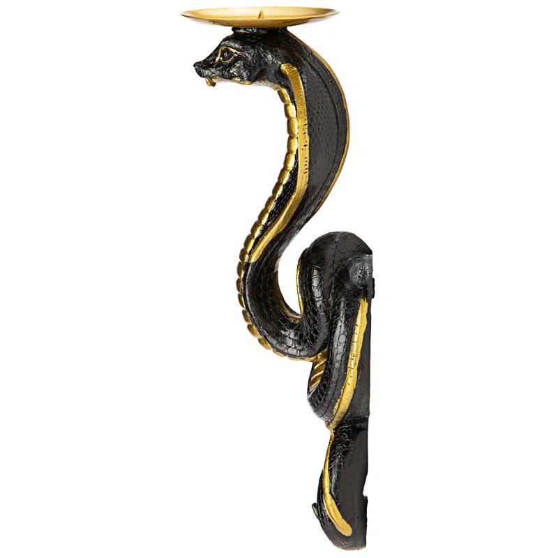 Design Toscano Renenutet Egyptian Cobra Goddess Wall Sconce (Set of 2)