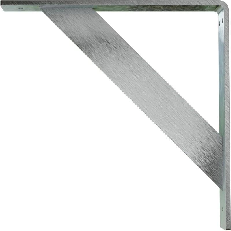 Ekena Millwork 2"W x 12"D x 12"H Traditional Steel Bracket, Unfinished