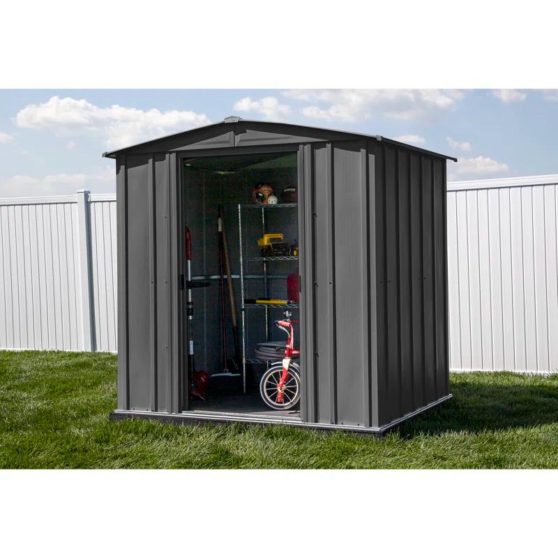 Arrow 6 ft. W x 5 ft. D Galvanized Steel Storage Shed