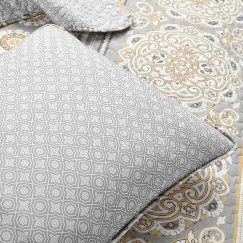 Lush Decor Nesco Navy 320 TC Reversible Modern & Contemporary 3 Piece Quilt Set