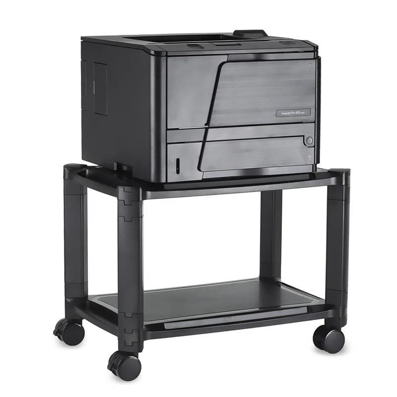 Mount-It! Height Adjustable Under Desk Printer Stand with Wheels, Rolling Printer Cart
