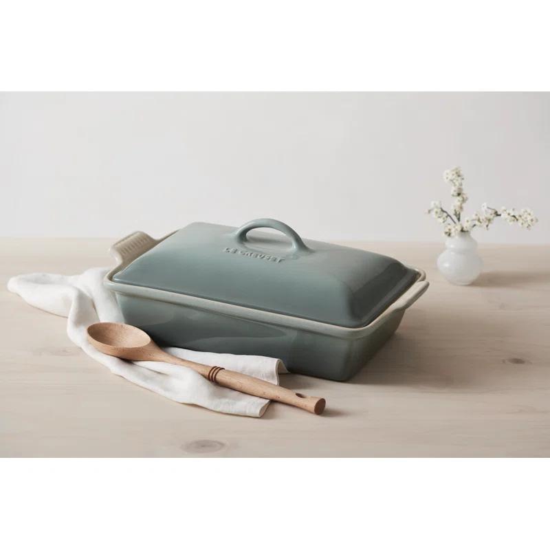 Le Creuset Heritage Stoneware 4 Qt. Rectangular Casserole with Lid