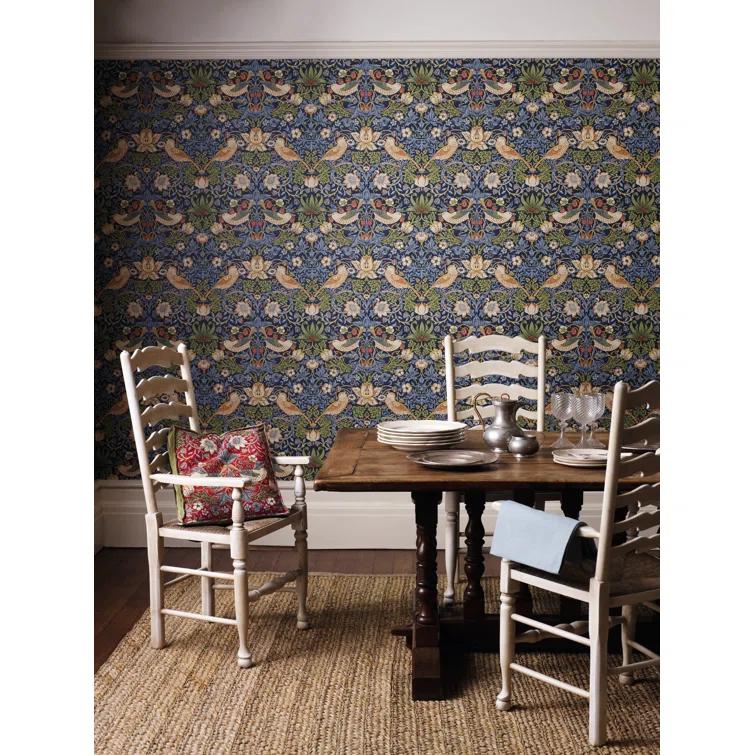 Morris & Co. Strawberry Thief Wallpaper & Reviews | Perigold