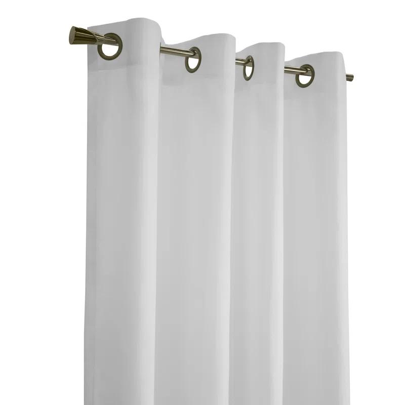 Thermalogic Galion Solid Color Semi-Sheer Thermal Grommet Single Curtain Panel